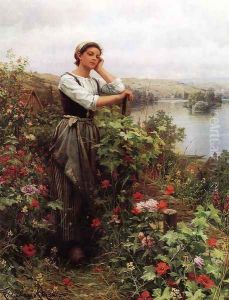 A Pensive Monent by Daniel Ridgway Knight