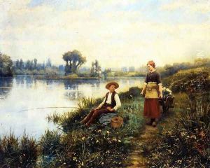 A Passing Conversation by Daniel Ridgway Knight