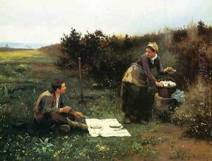 The Honeymoon Breakfast by Daniel Ridgway Knight
