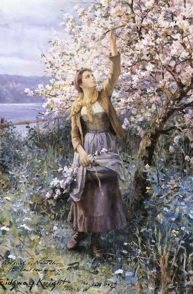Gathering Apple Blossoms - view 1