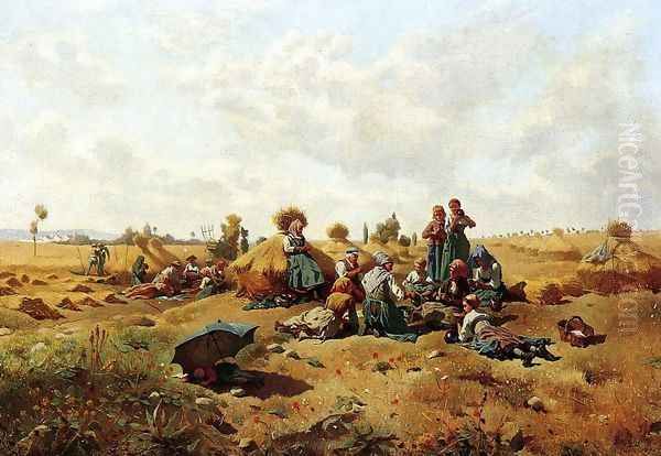 Resting Harvesters - view 1