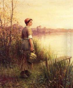 The Golden Sunset by Daniel Ridgway Knight