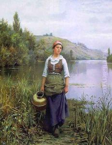 By the Riverside by Daniel Ridgway Knight