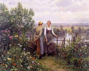 Maria And Madeleine On The Terrace