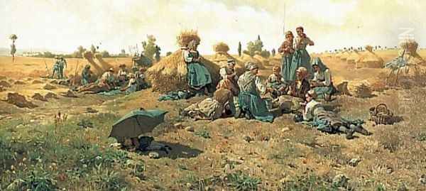 Peasants Lunching In A Field - view 1
