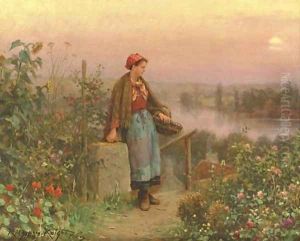 A Thoughtful Moment by Daniel Ridgway Knight