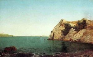 Beacon Rock at Newport Harbor 1857