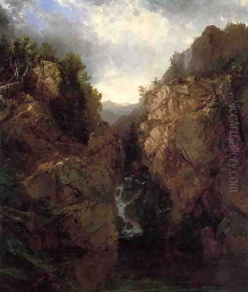 A Woodland Waterfall - view 1
