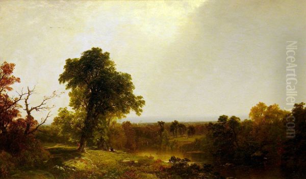 Autumnal River Landscape - view 1