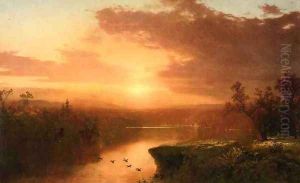 Sunset over Lake George
