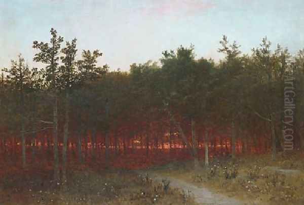 Twilight In The Cedars At Darien Connecticut - view 1