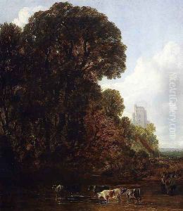Watering Cattle by John Frederick Kensett