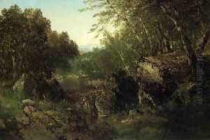 Woodland Pool by John Frederick Kensett
