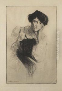 Mademoiselle Delvair De La Comedie Francaise by Edgar Chahine