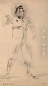 Etude De Clown by Edgar Chahine