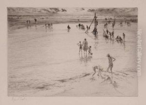 Maree Basse (villers-sur-mer) by Edgar Chahine