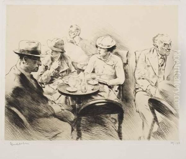 Intellectuels Armeniens Au Cafe - view 1