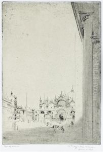 Venise, La Piazza. by Edgar Chahine