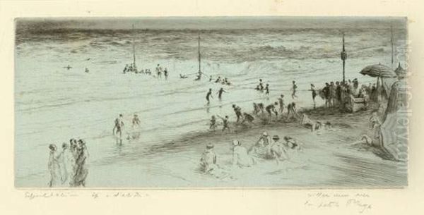 Petite Plage, Viller-sur-mer. 1930 - view 1