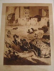 Chantier De Demolition. 1909. by Edgar Chahine