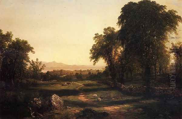 Path over the Field - A Reccollection of the Hudson - view 1