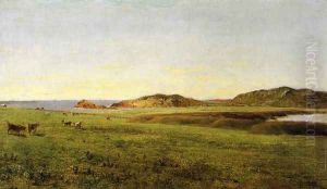 Landscape with Sea: Paradise Rocks, Newport, Rhode Island by John Frederick Kensett