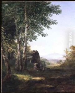 A View of Mansfield Mountain 1849 by John Frederick Kensett