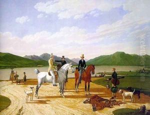 Hunting Party on Lake Tegernsee 1824 by Wilhelm Von Kobell