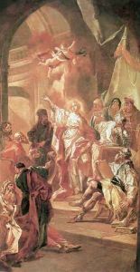 The Dispute between St Catherine of Alexandria and the Philosophers 1775 by Johann Lucas Kracker