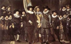 The Militia Company of Captain Allaert Cloeck 1632 by Thomas De Keyser