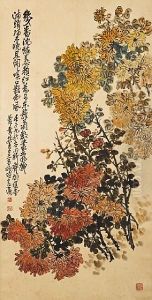Chrysanthemums by Wu Changshuo