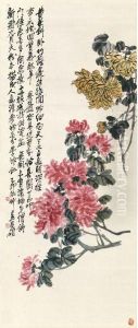 Chrysanthemums by Wu Changshuo