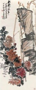 Chrysanthemum Blossoms by Wu Changshuo
