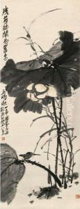 Lotus And Kingfisher by Wu Changshuo
