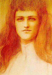 Head of a young English Girl