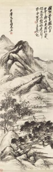 Landscape In The Style Of Wu Zhen - view 1