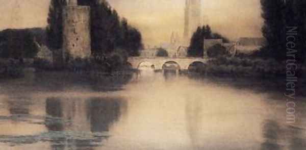 In Bruges. The Minnewater - view 1