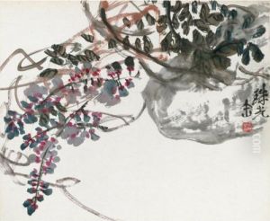 Blooming Flowers by Wu Changshuo