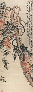Red Flowers by Wu Changshuo