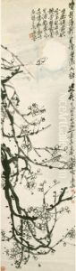 Plum Blossom Under Moonlight by Wu Changshuo