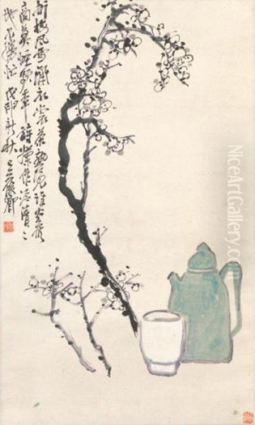 Plum And Teapot - view 1
