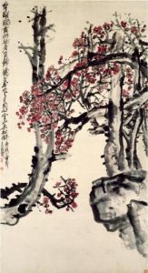 Plum Blossom And Rock by Wu Changshuo