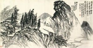 Playing Qin In The Mountain Playing Qin In The Mountain