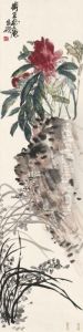 Peonies And Orchids by Wu Changshuo