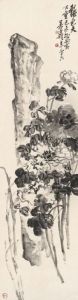 Peonies And Rock by Wu Changshuo