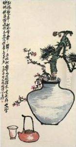Tea Set And Plum Blossoms