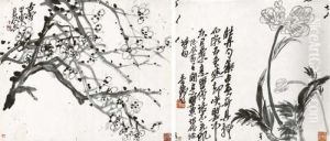 Flowers by Wu Changshuo