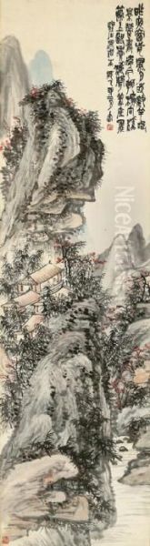 Landscape In The Style Of Shitao - view 1