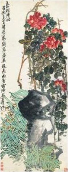 Peony And Narcissus - view 1
