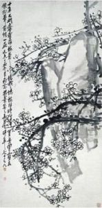 Plum Blossom And Rock by Wu Changshuo